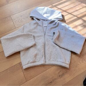 Offline by Aerie Waffle Cropped Zip Up Hoodie Small